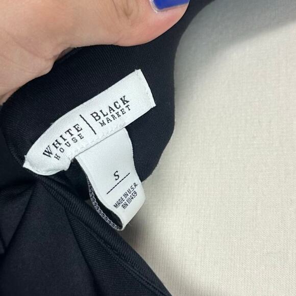 VTG Y2K White House Black Market Black babydoll Tank Top Liquid Knit Size Small - Picture 3 of 7